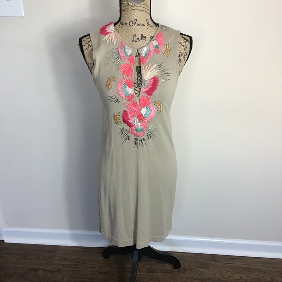 Nanette Lepore Dresses & Skirts - Nanette Lepore Tan Sleeveless Dress